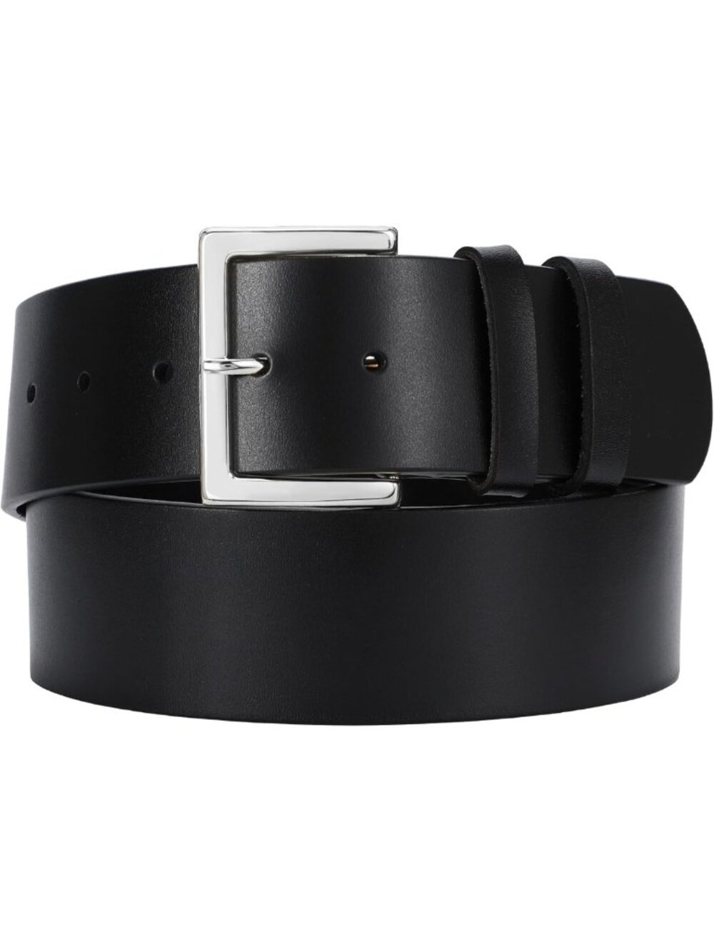 Thick Wide Leather Belt for Women - Fashionable 1.9” Waist Belt with Gold/Silver
